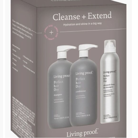 Living Proof Cleanse + Extend Hydration & Shine Jumbo Size Kit - Picture 3 of 13